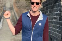 Andrew Awad at the Great Wall in China