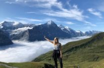 Mackenzie Whitney at Grindelwald, Switzerland